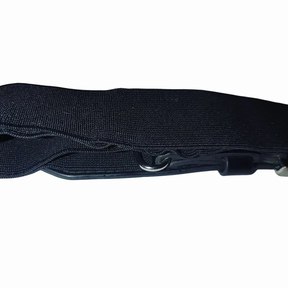 Under Armour Black Train Belt Adjustable Elastic Band Metal Buckle Unisex 22 36